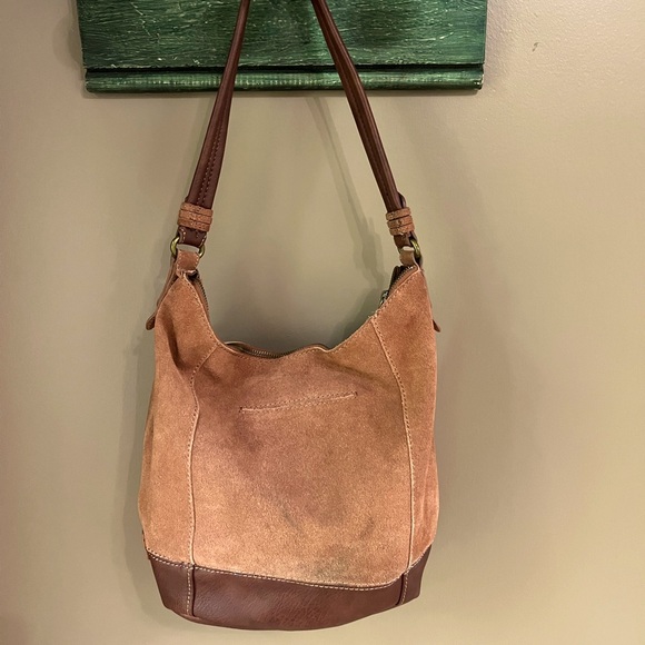 The Sak Soft Brown Suede Shoulder Bag - Picture 2 of 10